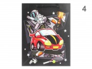 CQ07547 Ajándéktasak járművek óriás 31x12x40cm 4f