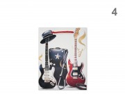 CQ07565 Ajándéktasak sport/zene közép 18x8,5x24cm 4f