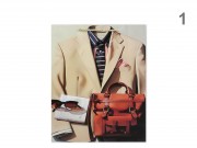 CQ07569 Ajándéktasak férfias nagy 26x10x32cm 4f