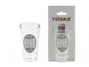 CQ07642 Pálinkás pohár fémcimkés 20