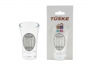 CQ07643 Pálinkás pohár fémcimkés 30