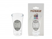 CQ07645 Pálinkás pohár fémcimkés 50