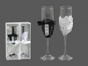 CQ07736 Esküvői pezsgőspohár szett