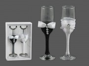 CQ07740 Esküvői pezsgőspohár szett