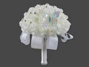 CQ07745 Esküvői rózsacsokkor pillangós 22x28cm