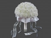 CQ07746 Esküvői rózsacsokor 19x24cm