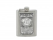CQ07780 Flaska fémcimkés Boldog 40. Születésnapot 8oz
