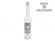 CQ07852 Svéd bordói palack Boldog 30. Születésnapot fémcimkés 500ml