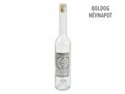CQ07859 Svéd bordói palack Boldog Névnapot fémcimkés 500ml