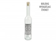 CQ07860 Svéd bordói palack Boldog Nyugdíjas Éveket fémcimkés 500ml