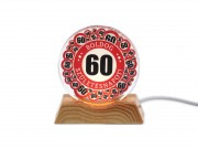 CQ07929 Világító dísz USB kábellel Boldog 60 Születésnapot 9cm