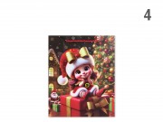 CQ07985 Karácsonyi dísztasak 3D közép 18x12x23cm 4f