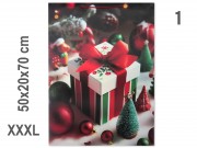 CQ08004 Karácsonyi dísztasak XXXL 50x20x70cm 4f