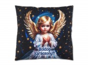 CQ08125 Karácsonyi díszpárna angyal 30cm