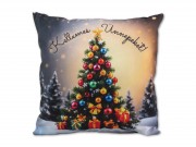 CQ08129 Karácsonyi díszpárna karácsonyfa 30cm