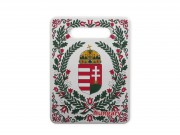CQ08241 Edényalátét/falidísz 3D Magyar Címer 15x20cm