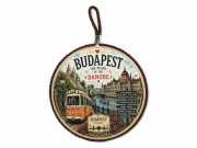 CQ08309 Edényalátét/falidísz 3D Budapest 17cm