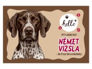 CQ08330 Tálalátét-lábtörlő Német vizsla 60x40cm