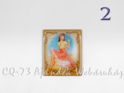 CQ2094 Hűtőmágnes Fashion Girl 6x6,5cm