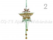 CQ2754 Csillag ajtódísz Merry Christmas 36cm 3f