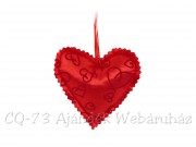 CQ2999 Piros szív dekoráció 9cm