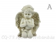 CQ3498 Imádkozó angyal antik hatású 20cm 2f
