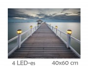 CQ4752 4 LED-es világító kép móló 60x40cm