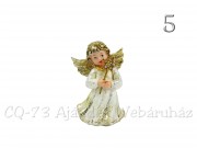 CQ6293 Karácsonyi antik angyal 8cm 6f