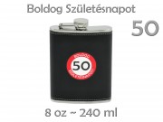 CQ7355 Flaska Boldog 50. Születésnapot 8oz