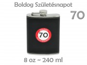 CQ7357 Flaska Boldog 70. Születésnapot 8oz