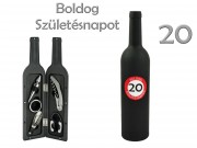 CQ7368 Boros szett 5db-os Boldog 20. Születésnapot 32cm