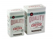 CQ7762 Fémdoboz szett tégla Quality Coffee 2db