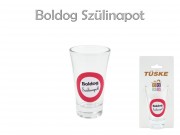 CQ8542 Pálinkás pohár Boldog Szülinapot 9cm