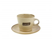 Csésze + tányér Coffee krém 140ml 172123