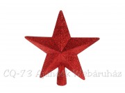 Csúcsdísz csillag piros 19cm CAA691400
