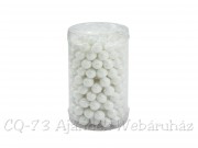 Dekor gömb szett fehér pici 1cm HY16-1345