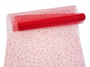 Dekoranyag piros organza 38x200cm 767614020