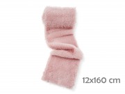 Dekoranyag rózsaszín plüss 12x160cm 067621