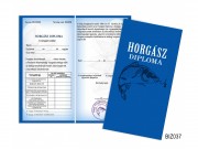 Diploma BIZ037 Horgász 10x18,5cm