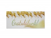 Díszboríték Gratulálunk 19x9cm 662736