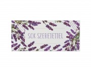Díszboríték Sok szeretettel levendulás 19x9cm 654229