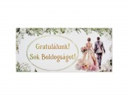 Díszboríték esküvőre Gratulálunk! Sok boldogságot 19x9cm 662774