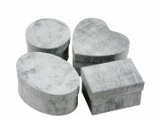 Díszdoboz szett betonszürke 4db 392400