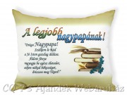 Díszpárna A legjobb nagypapának 31x26cm  VN1036