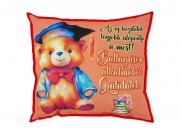 Díszpárna Ballagásod alkalmából macis 30x26cm 002
