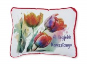 Díszpárna Legjobb Keresztanya 30x23cm PK4