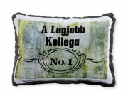 Díszpárna Legjobb Kolléga No.1 32x24cm L235