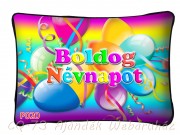 Díszpárna P020 Boldog Névnapot 34x22cm