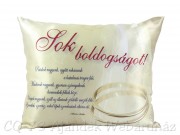 Díszpárna Sok boldogságot 29x25cm VN1122