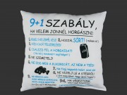 Díszpárna horgász 9+1 szabály 33cm